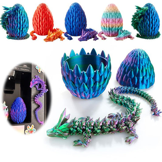 3D Printed Dragon Egg Crystal Ornaments
