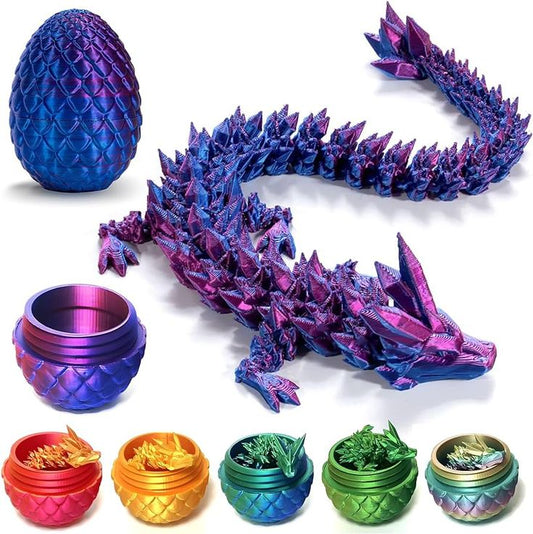 3D Printed Dragon Egg Crystal Ornaments